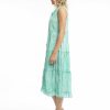 Women Orientique Dresses | Olympus Blue Dress Boho Midi Sleeveless