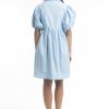 Women Orientique Essentials | Essentials Dress Bubble Sleeve Chambray