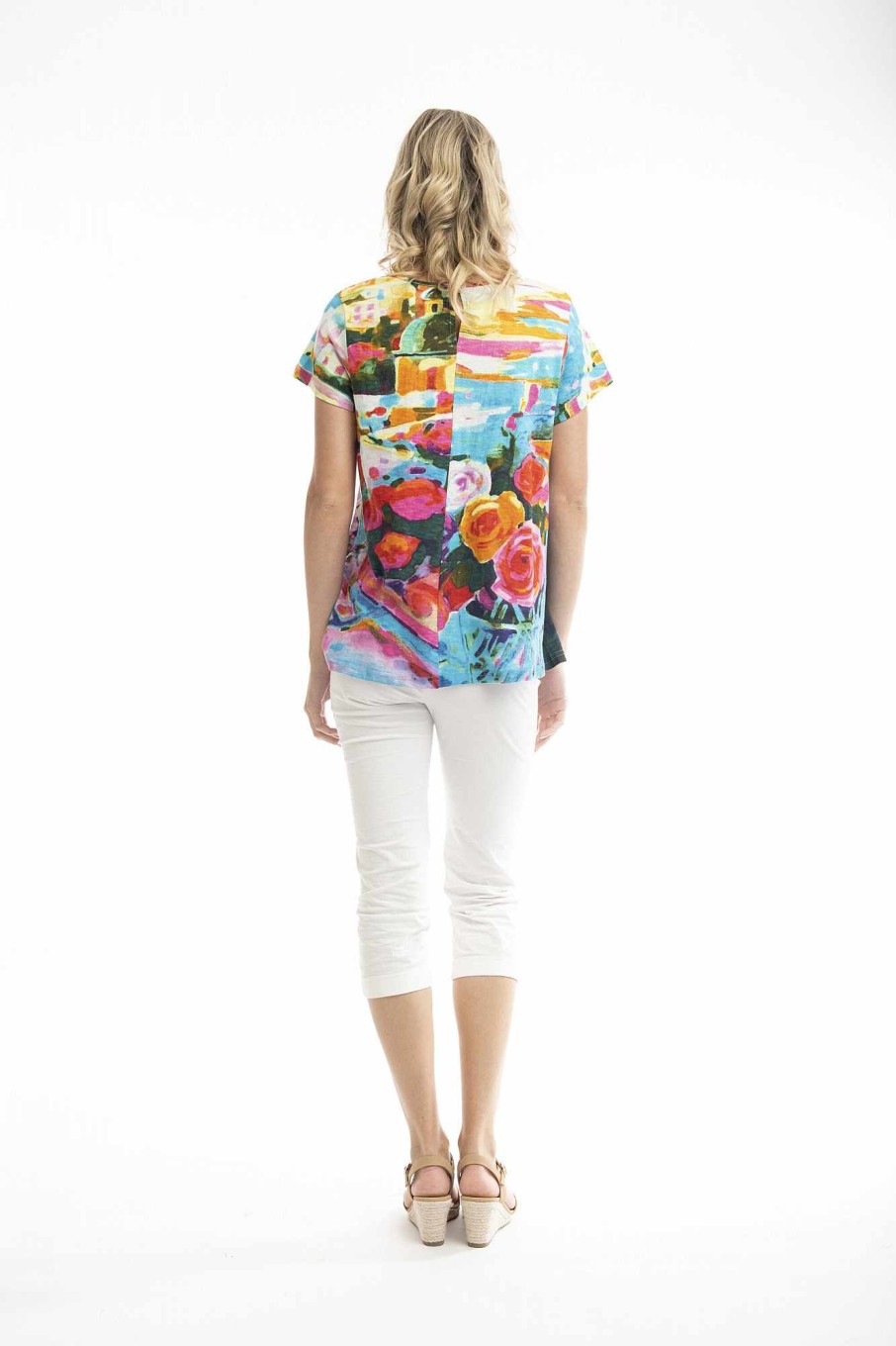 Women Orientique Tops | T-Shirts Contemporary Sorrento