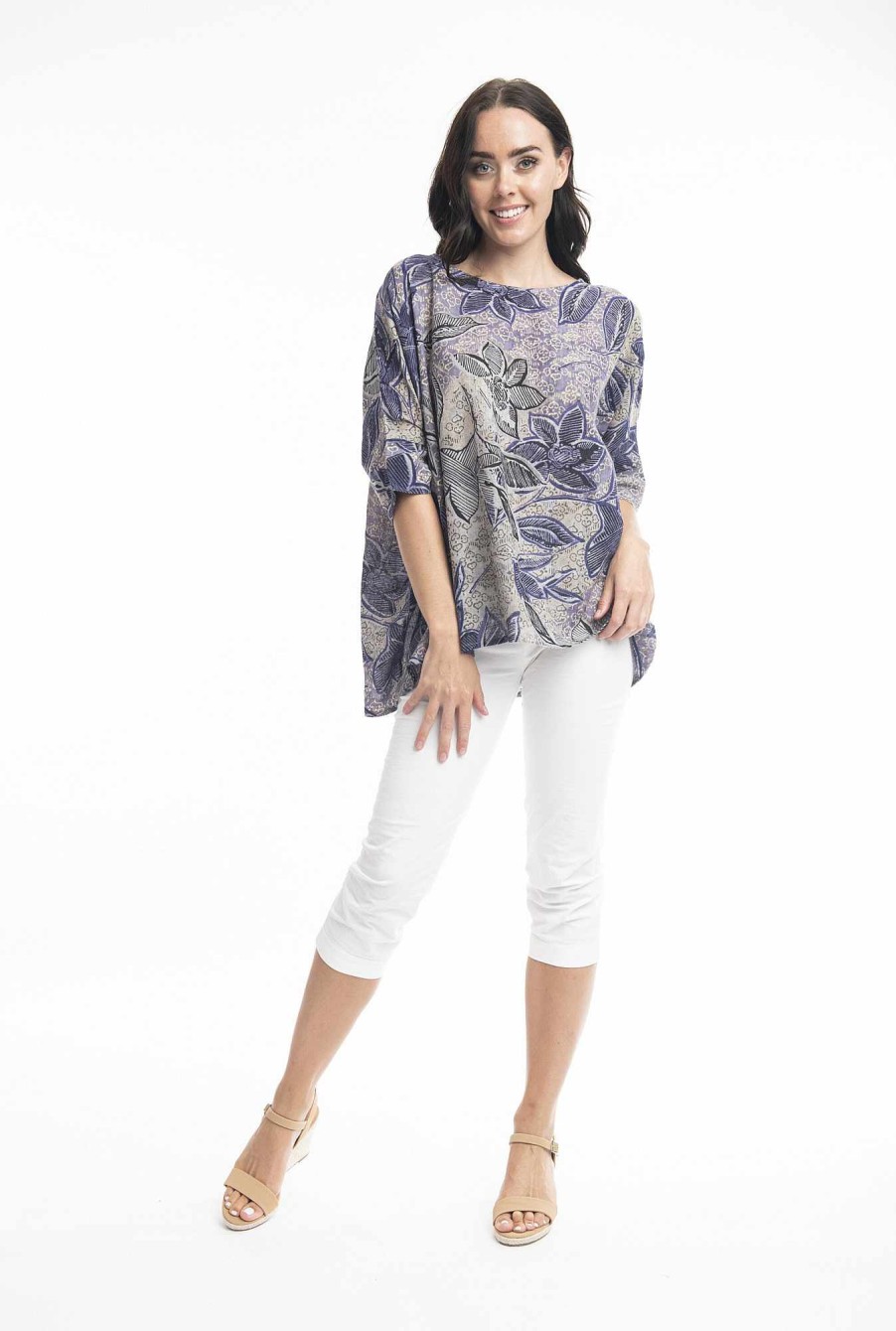 Women Orientique Tops | Mersin Top Boxy