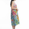 Women Orientique Dresses | Printed Cotton Dress Bubble Woven Dreamland