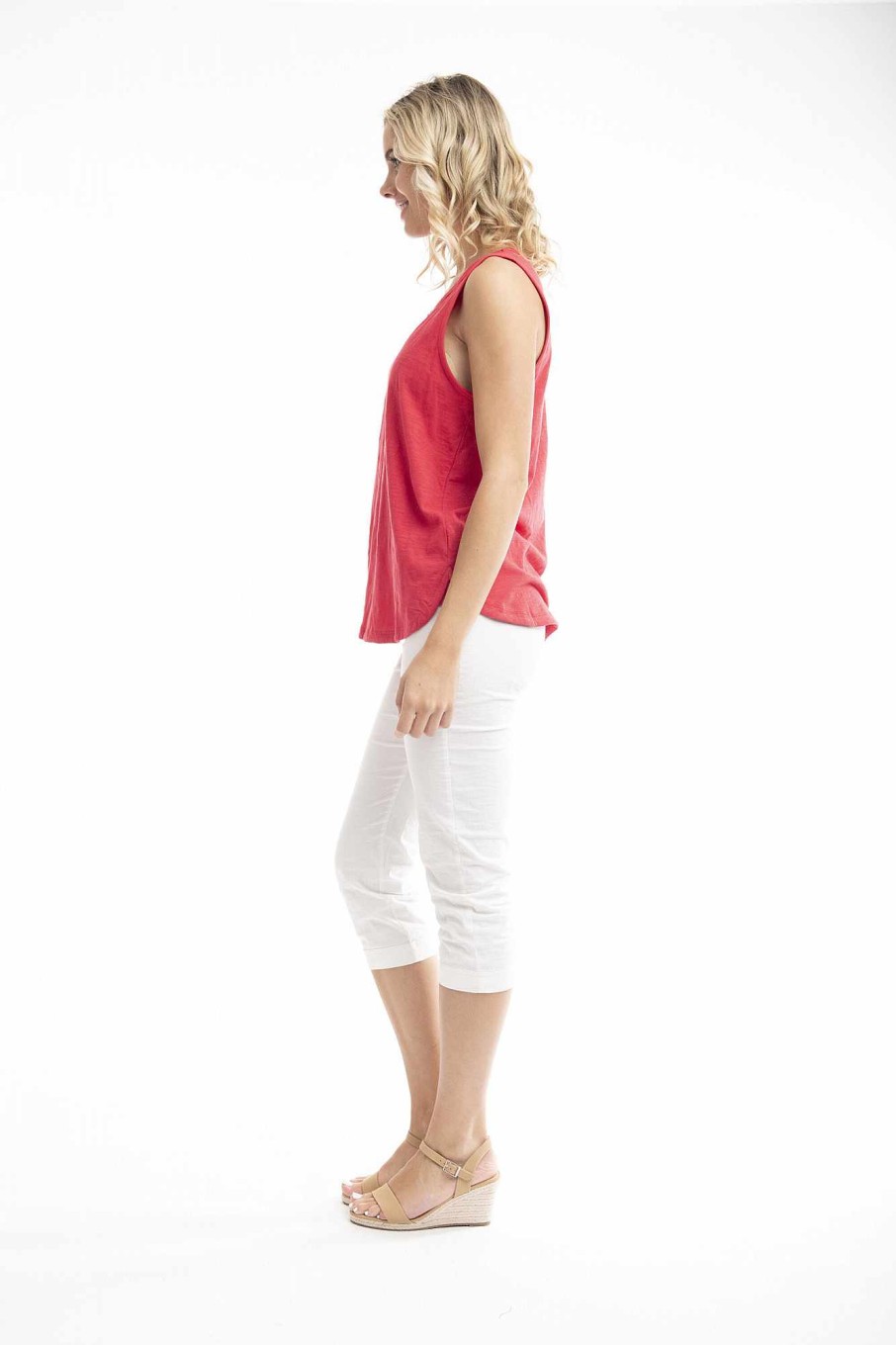 Women Orientique Essentials | Essentials Tank Red