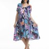 Women Orientique Dresses | Printed Dress Peak Orient Blue