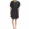 Women Orientique Essentials | Essentials Dress Bubble Sleeve Black