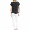 Women Orientique Essentials | Essentials Tee V Neck Black