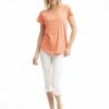 Women Orientique Essentials | Essentials Tee Crew Coral