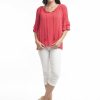 Women Orientique Essentials | Essentials Top Red