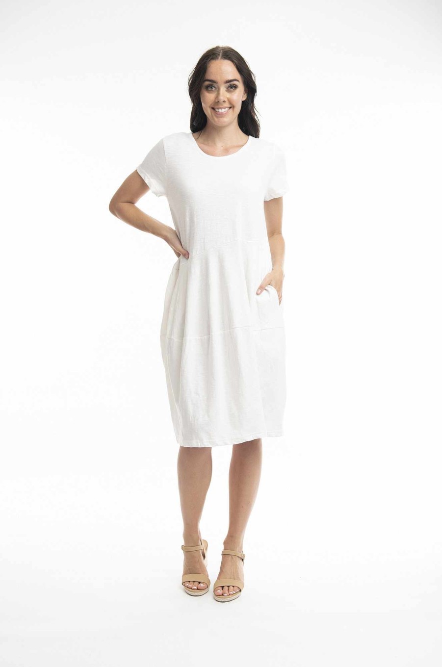 Women Orientique Essentials | Essentials Bubble Dress White