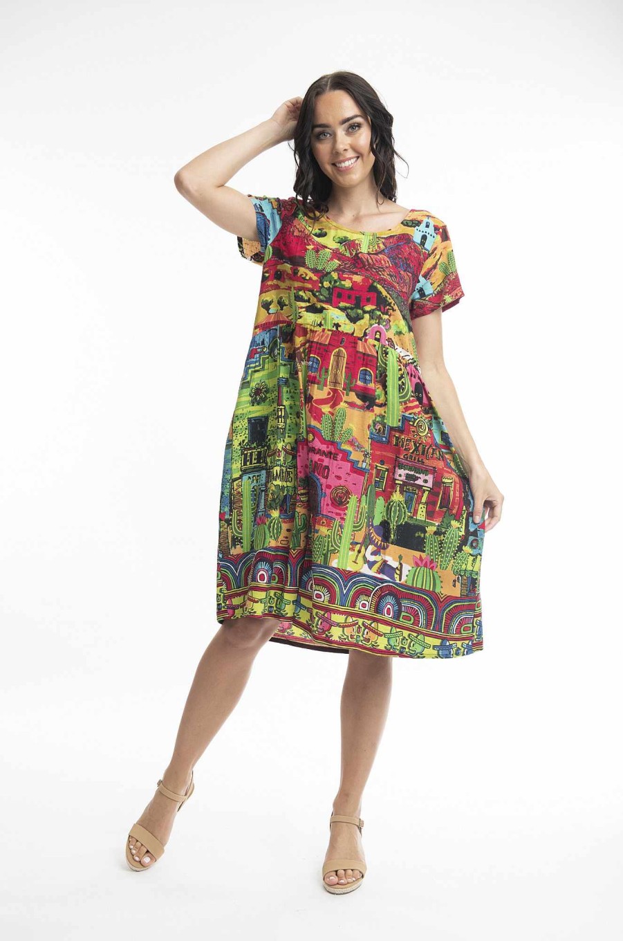 Women Orientique Dresses | El Paso Dress Oversize Sh Slv