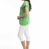 Women Orientique Essentials | Essentials Flat Knit Top Parrot