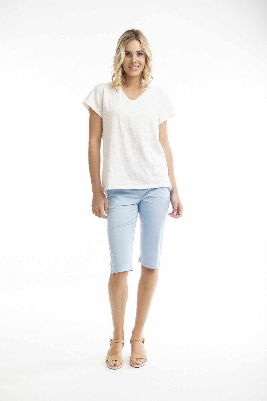 Women Orientique Bottoms | Bangalene Short Chambray