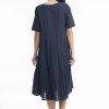 Women Orientique Essentials | Essentials Dress Collared Midi Navy