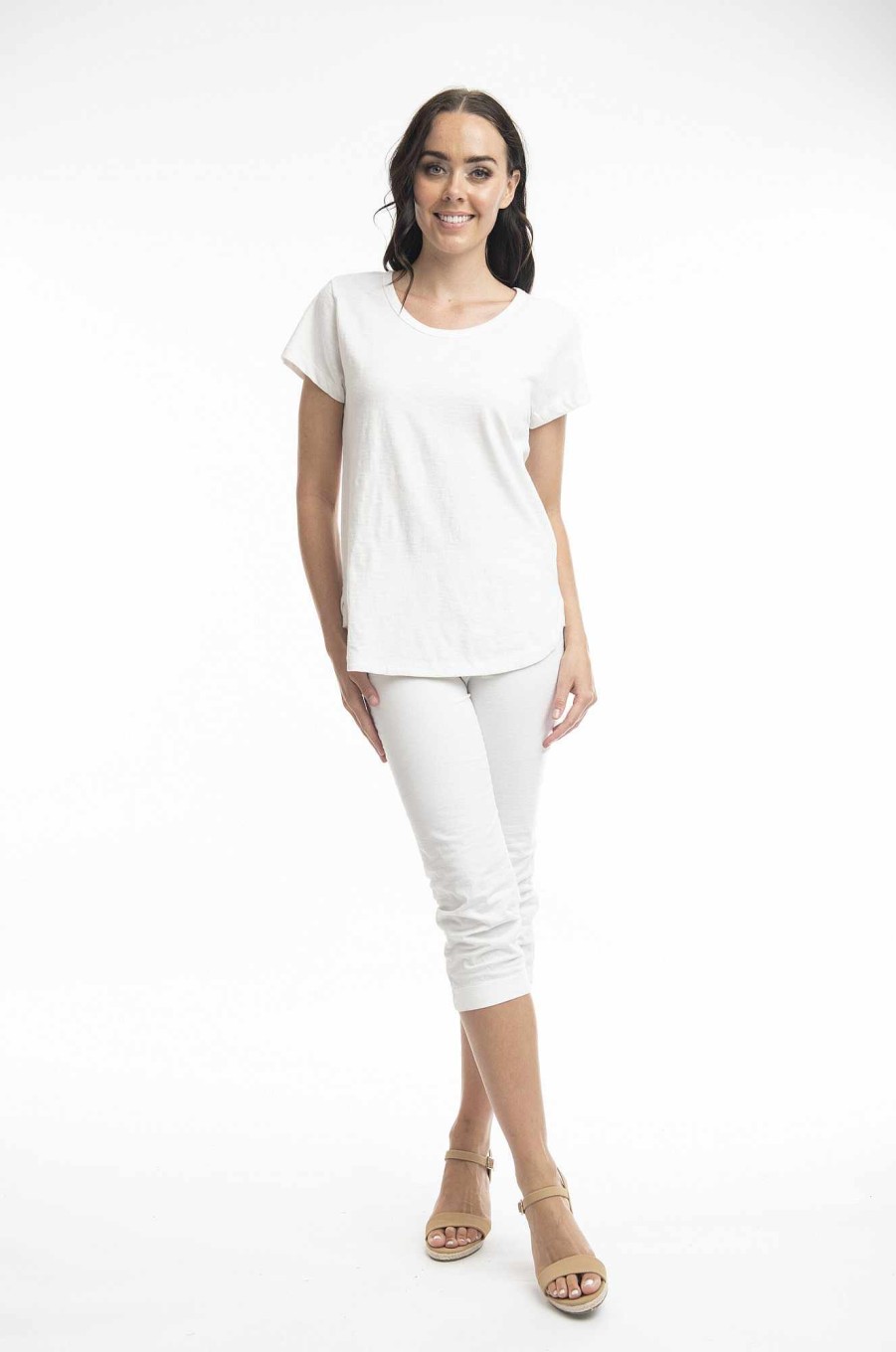 Women Orientique Essentials | Essentials Tee Crew White