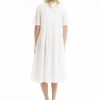 Women Orientique Essentials | Essentials Dress Collared Midi White