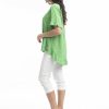 Women Orientique Essentials | Essentials Top Linen Frill Parrot