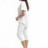 Women Orientique Essentials | Essentials Top Linen Frill White